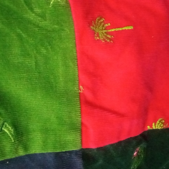 Lilly Pulitzer Multicolor Patchwork  Corduroy Pants - Picture 10 of 11